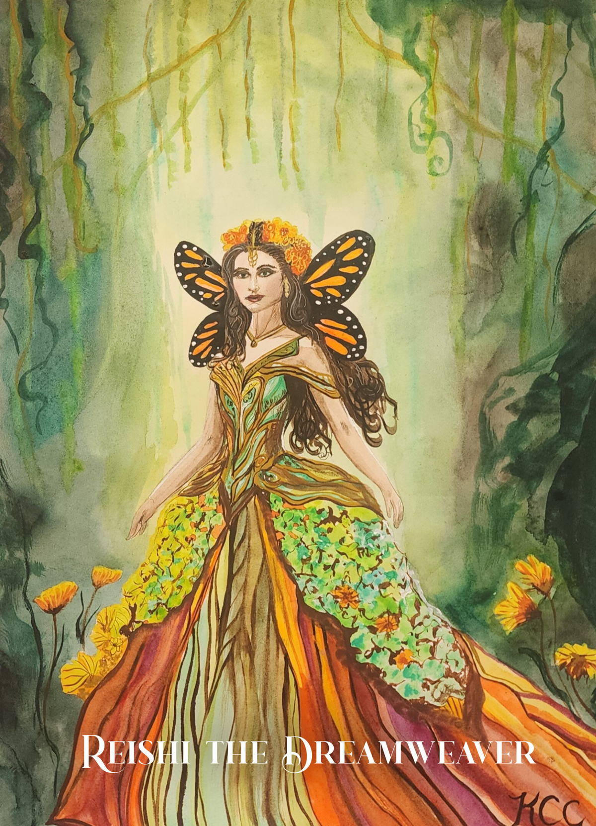 Complete Set Moon Gate Prophecies Watercolor Art Print Collection of 14